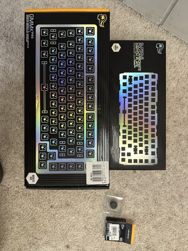 Glorious Gaming GMMK Pro 75% White Keyboard MODDED
