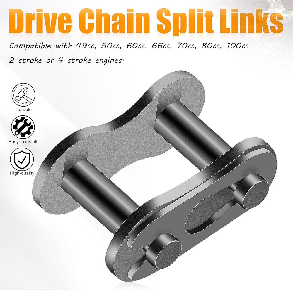 10 Pcs 415 Drive Chain Master Link Split Connector for 49cc-80cc Motorized Bikes