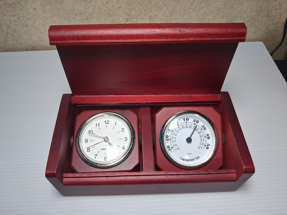 tioga downs barometer and quartz clock