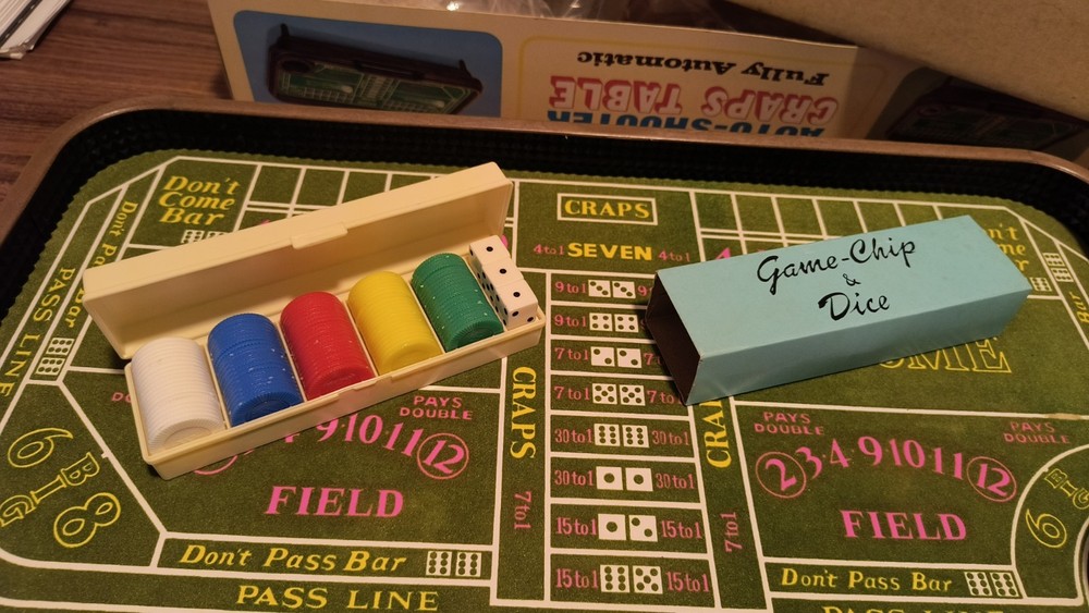 Waco Auto-Shooter Craps Table Fully Automatic Dice Roller Complete New Working!