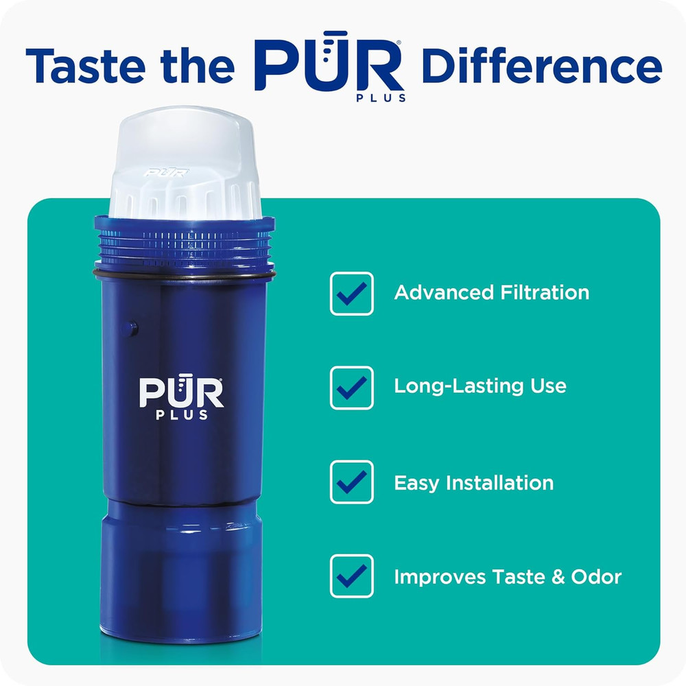 PUR Plus Water Filter Replacement for Pitchers & Dispensers, 3 Count