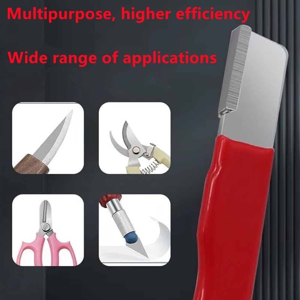 2 Pcs Scissor Sharpener Pruning Tool Sharpener, Garden Tool