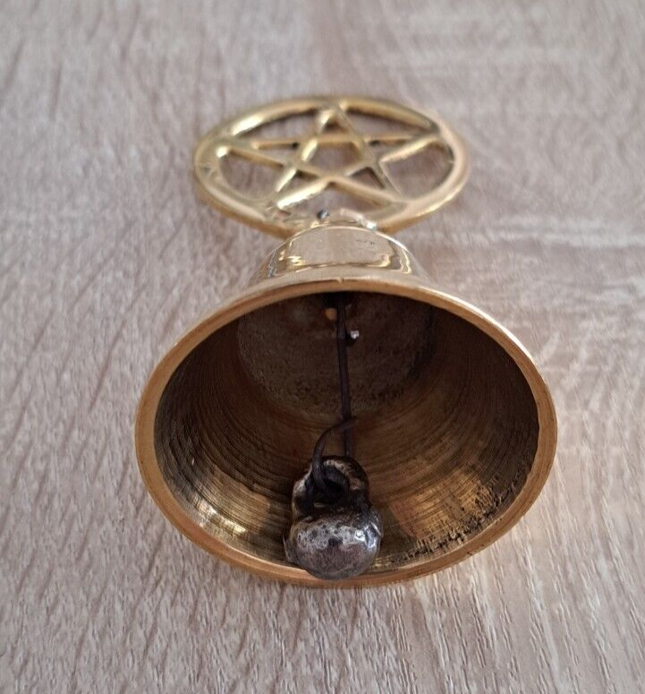 Brass Pentacle Altar Bell