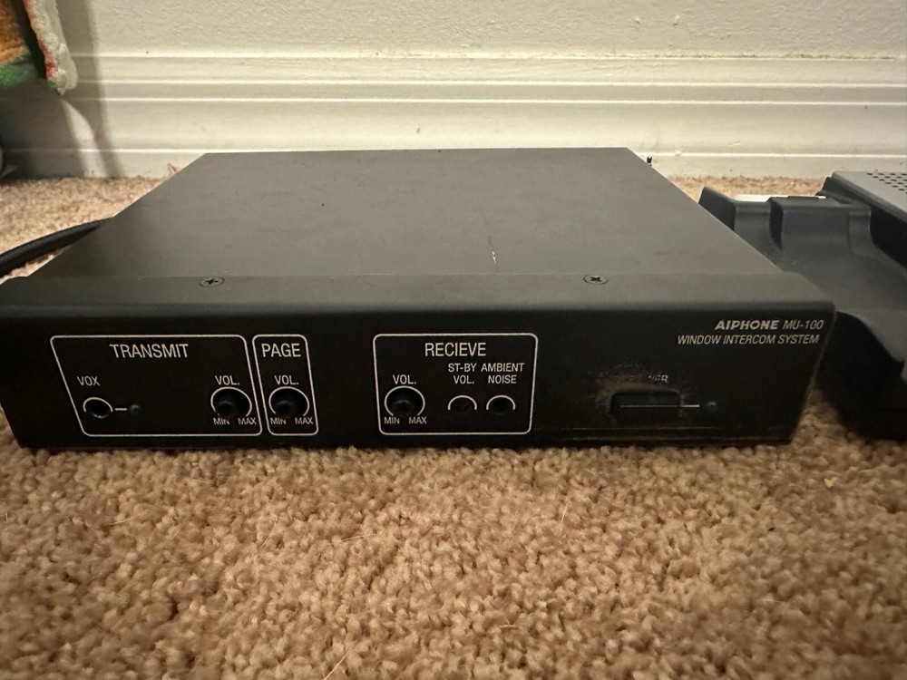 Aiphone IS-IPMV IP Security Window Intercom Base + MU-100 Controller LME-100 Mic