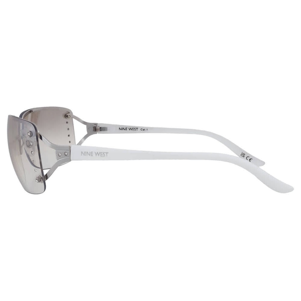 Nine West S04601RDF022 Silver Rectangular Ladies Sunglasses 10270086.LTS BLK