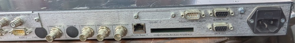 Tandberg TT1280 Broadcast IRD Receiver Decoder – Powers On – FREE SHIPPING
