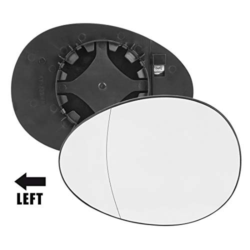 Mirror Glass Heated with Backing Plate Driver Side Left Side Rear View Mirror