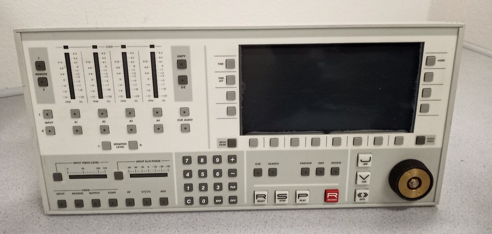 Ampex VPR-300 Video Production D-2 Jog Wheel Controller Recorder