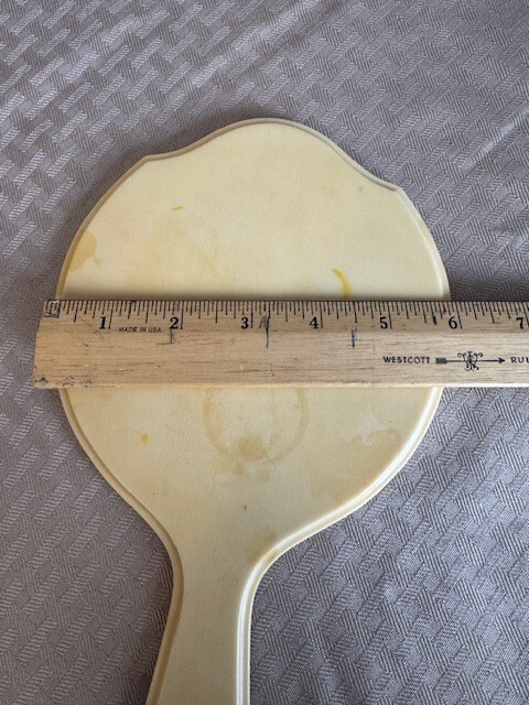 Vintage Celluloid Hand Held Mirror