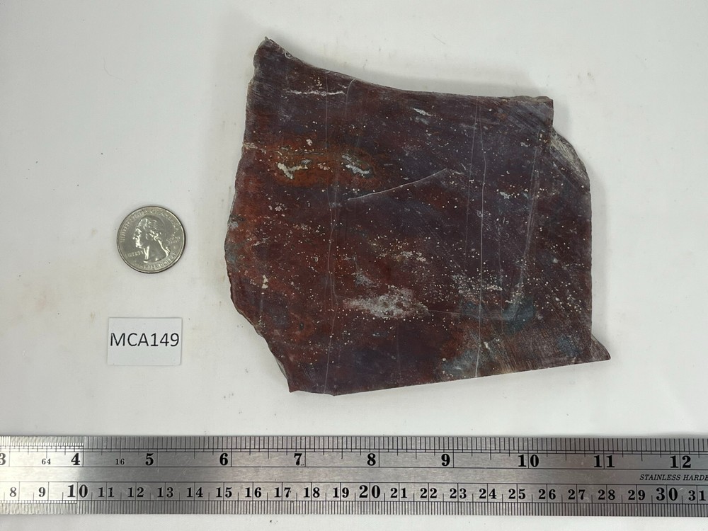 Large Cathedral Raspberry Agate Slab Cabbing Lapidary Combo Ship Avail