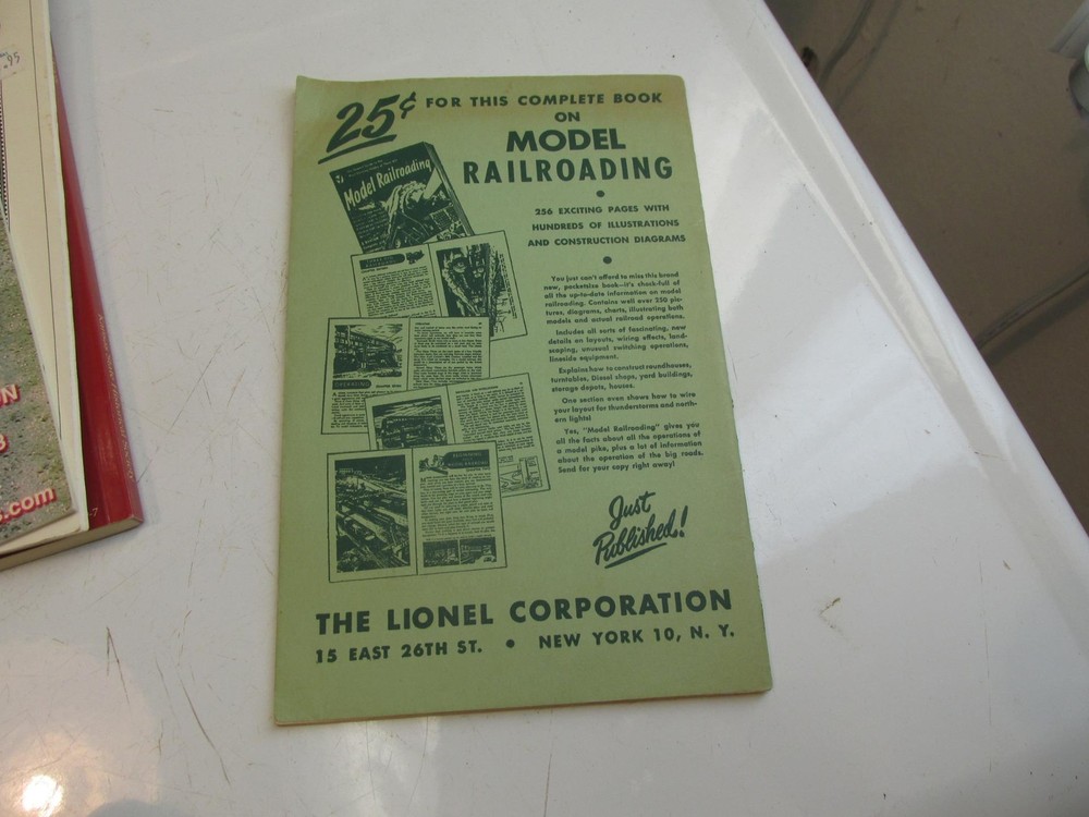 1951 Instructions For Assembling And Operating Lionel Trains Book