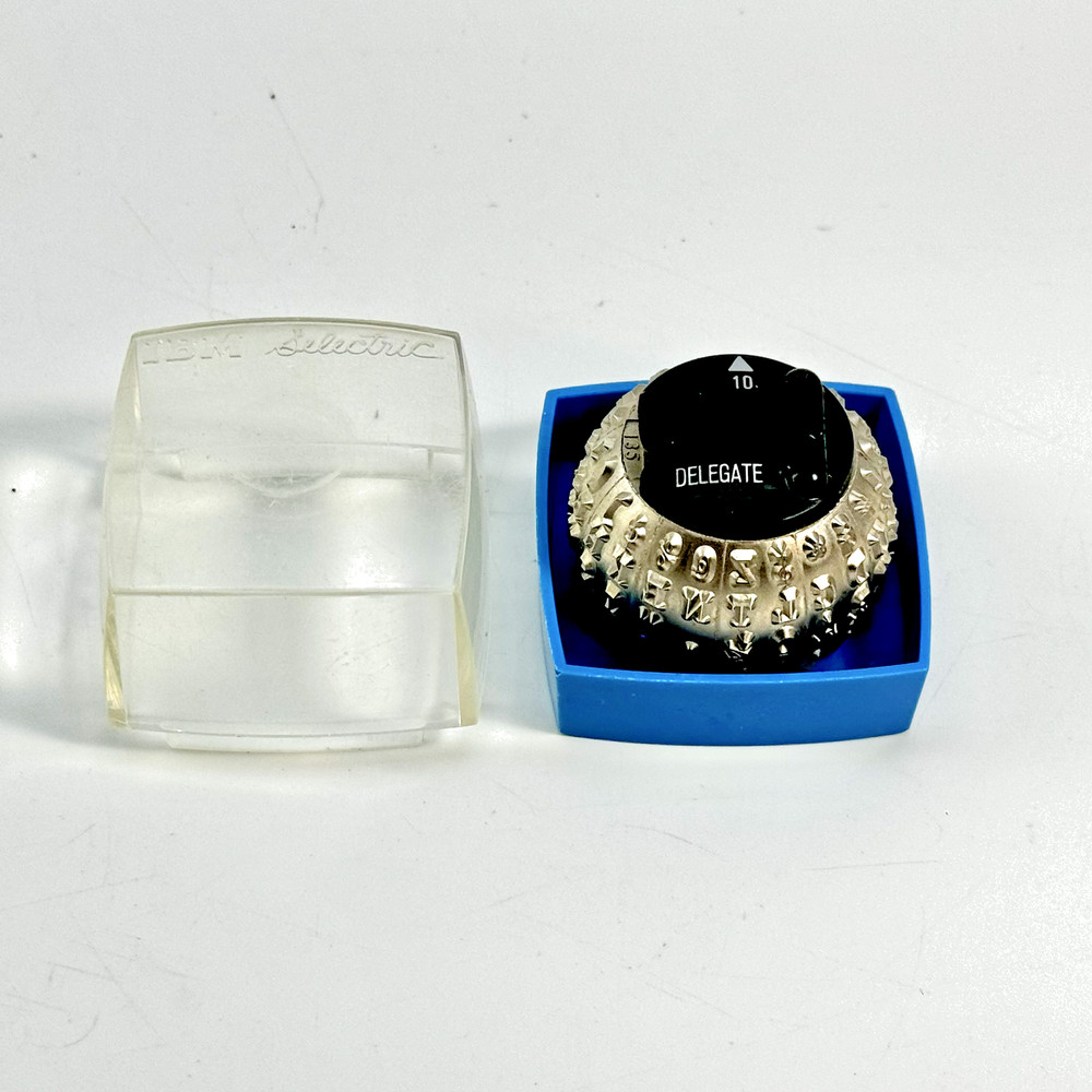 IBM Selectric Typewriter Element Ball Print Head 10 DELEGATE In Original Case