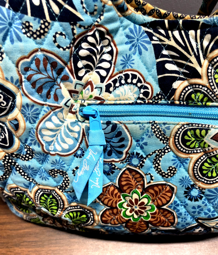 Vera Bradley Purse, Blue Paisley Pattern