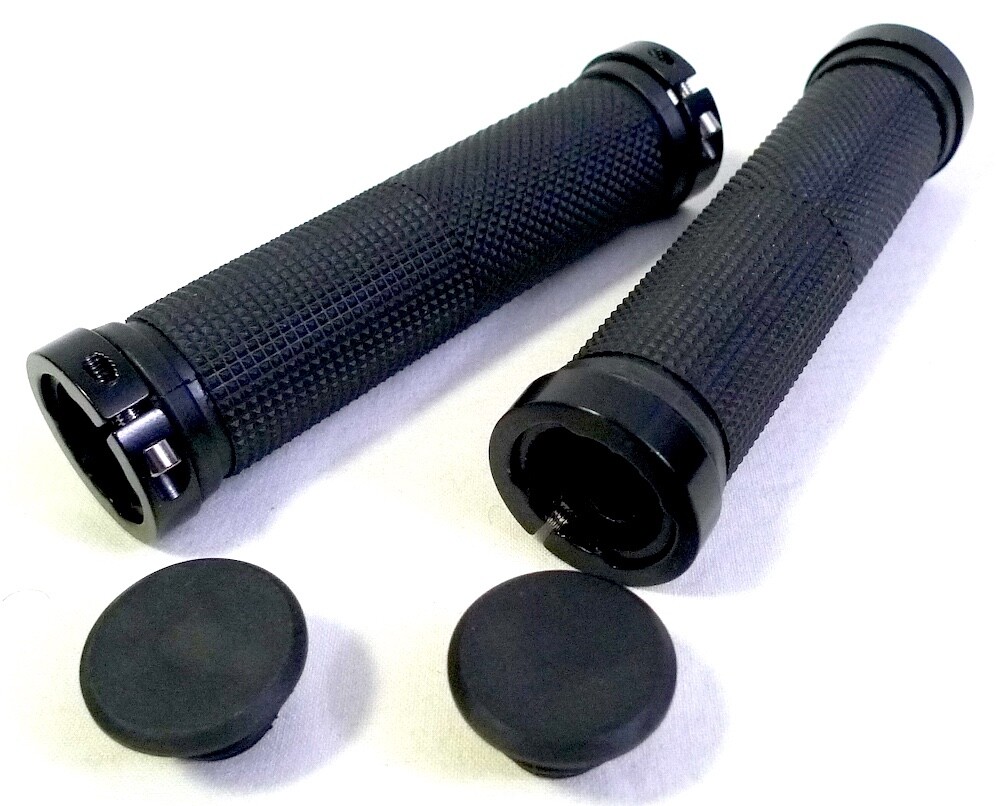 Unbranded Black Universal Bicycle Handlebar Lock-On Grips