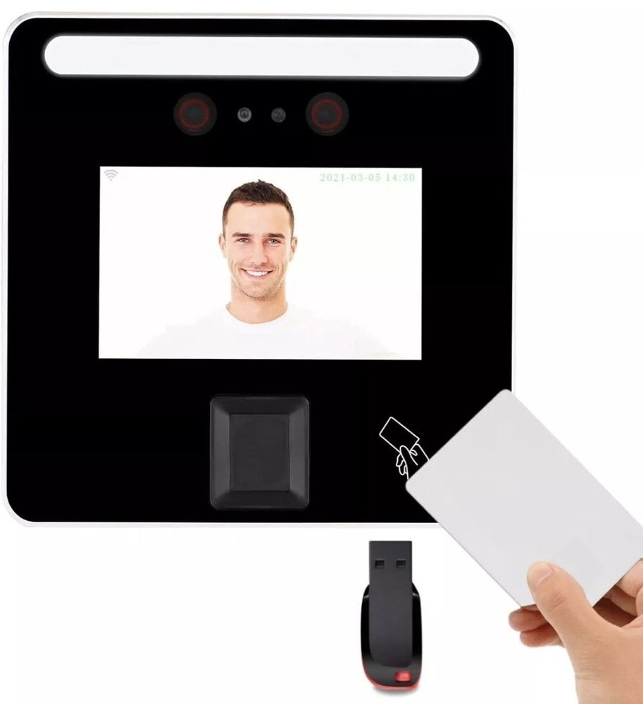 Hysoon HY3000 Time Clock 4” Touch Screen Automatic Face Fingerprint RFID Pin