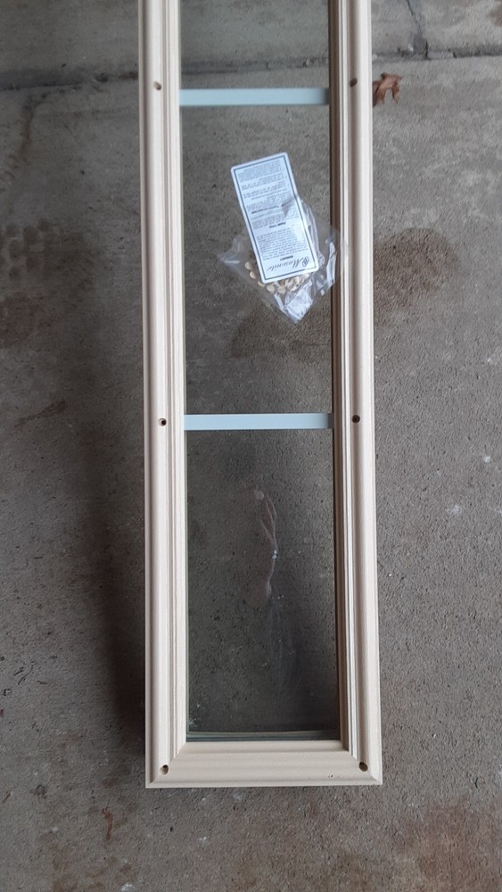 Decorative entryway door window glass replacement kit side lite light
