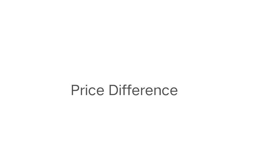 price difference