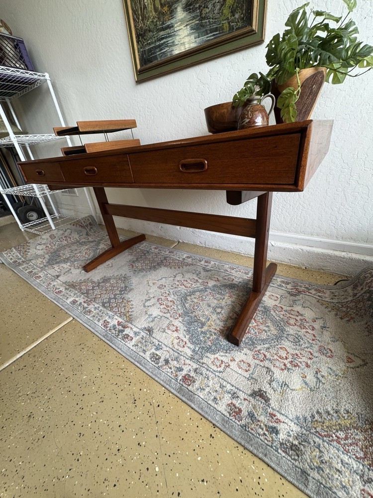 Mobelfabrik Danish Teak Rosewood Desk 3 Drawer