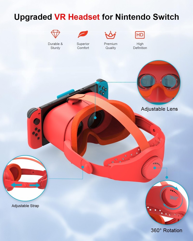 For Nintendo Switch & OLED VR Headset Labo VR Kit 3D Goggles Gaming Experience