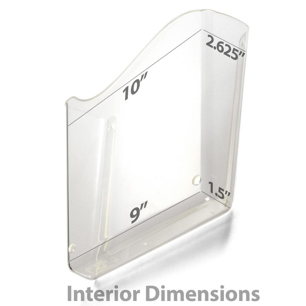 Officemate Unbreakable Wall File, Vertical, Clear (21674)