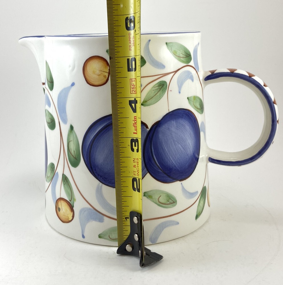Applause Pitcher Plum Harvest Ceramic 1-1/4 Quart