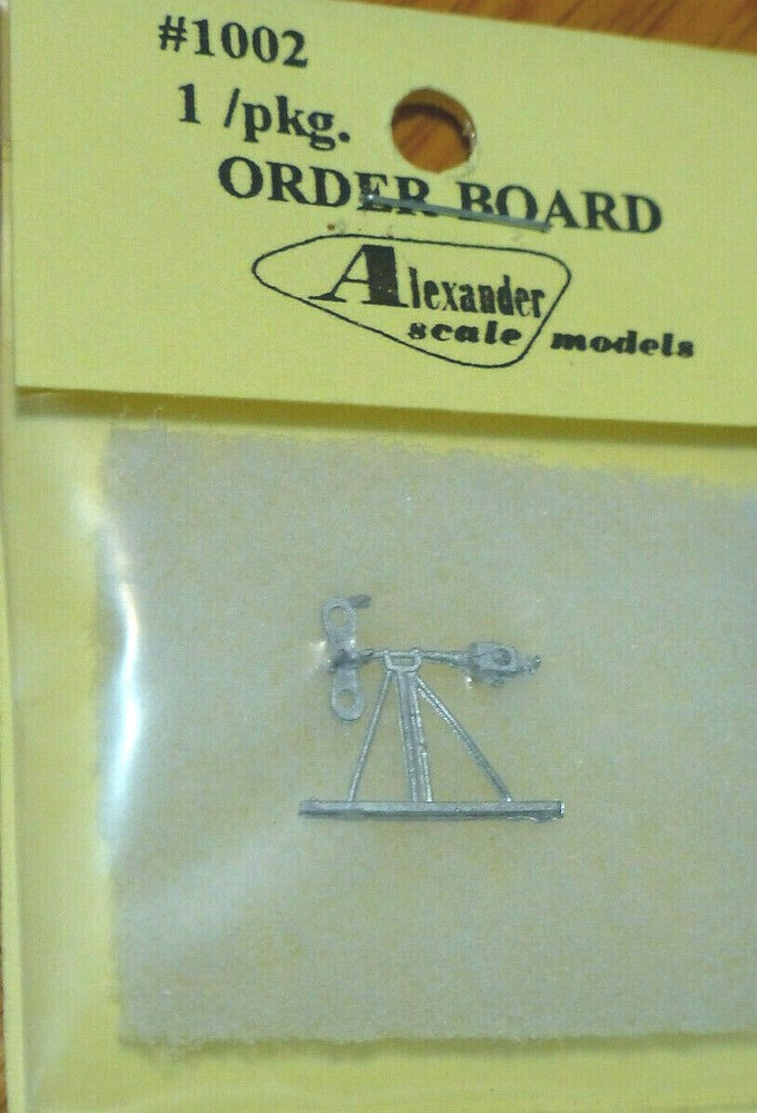 Alexander Scale Models HO #1002 Order Board (Light Cast Metal) Static Model