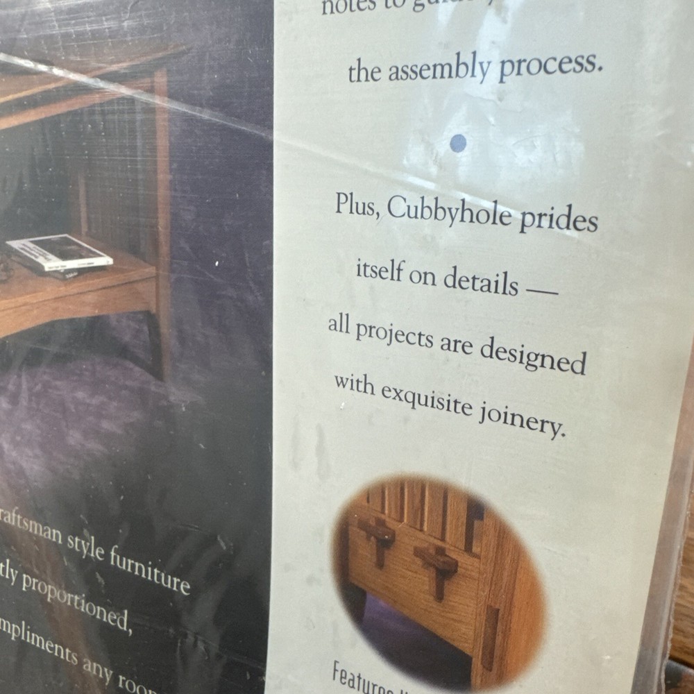 The Cubbyhole Sofa Table Full Scale Blueprint Plans Woodworking Project
