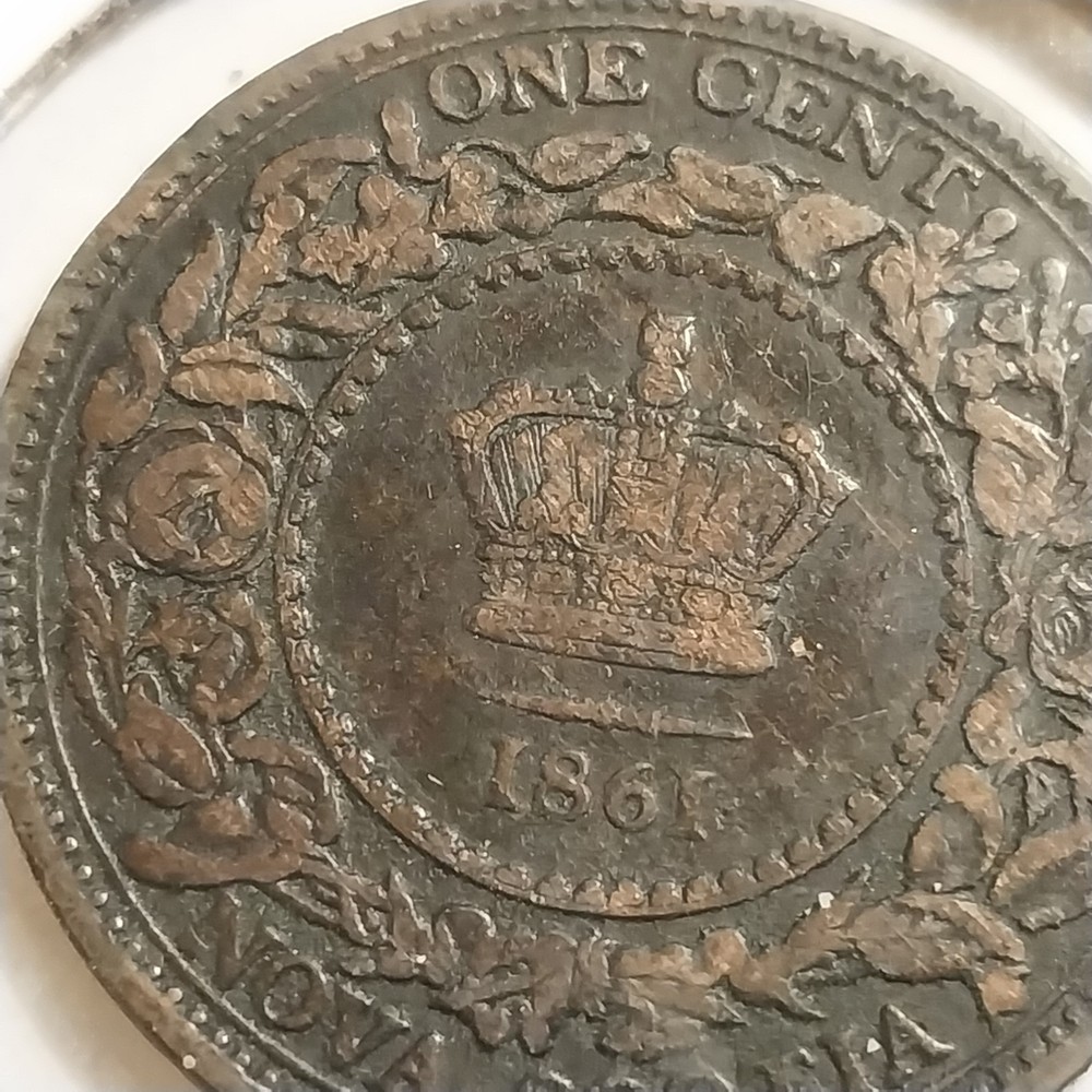 1861 Nova scotia one cent canada