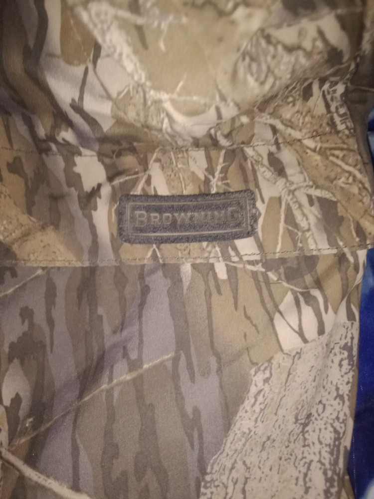 Browning Gore Tex Mossy Oak Break Up Camo Lined Rain Jacket Size Medium
