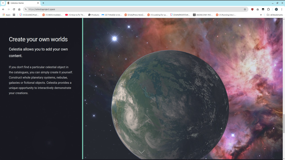 Celestia — real-time 3D visualization of space for Windows & macOS on CD or USB