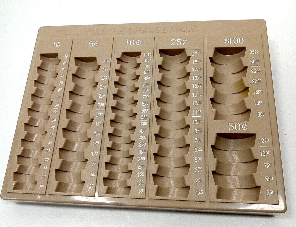 Budgetizer Coin Counting Counter Change Tray Money Holder Container