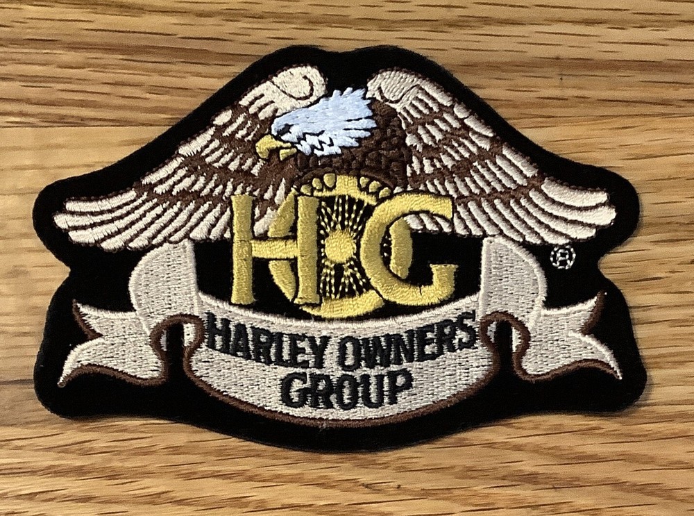 Harley Davidson Harley Owners Group HOG Patch Gold Stitching - Vest - Jacket