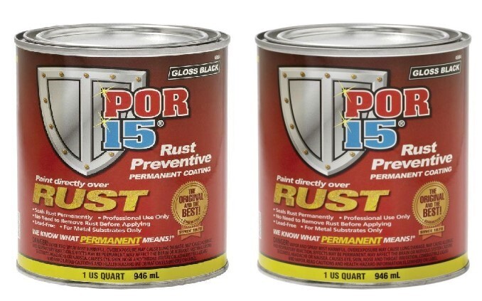 Por-15 45204 (RUST PREVENTATIVE GRAY COATING QUART) (2 Pack)