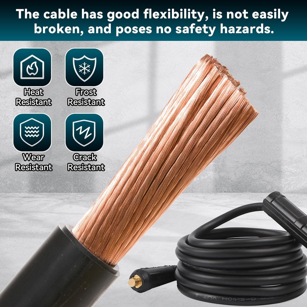200A Welding Ground Clamp Welding Electrode Holder Set, Welding Cable Stick E...