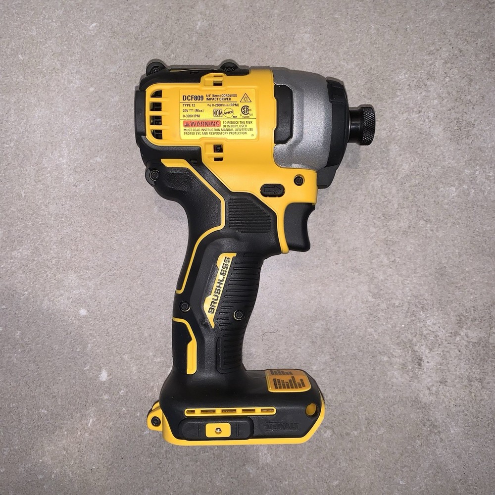 NEW DEWALT DCF809B 20V MAX ATOMIC Compact Brushless Impact Driver – Tool Only