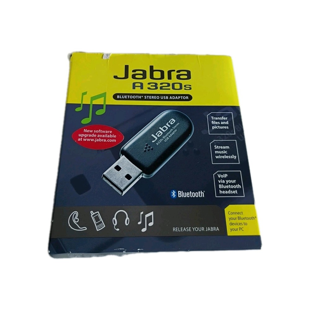 Jabra A320s USB Bluetooth Adapter Class 1 - Open Box, Complete, Box Wear