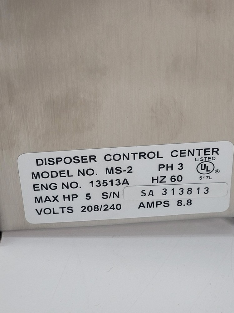 InSinkErator 13513A MS-2 Control Box 5HP 208/240V NEW IN BOX e19