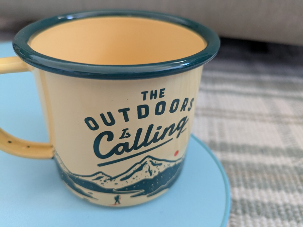 Gentlemen's Hardware Enamel Camping Mug 11 Oz Outdoors Is Calling