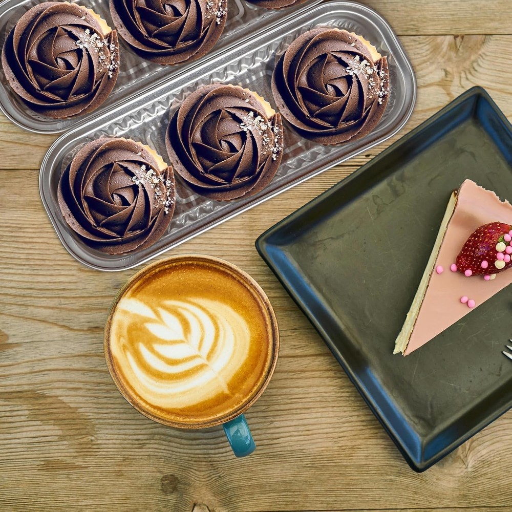 Versatile Disposable Mini Loaf Baking Cups with Lids - Ideal for Parties