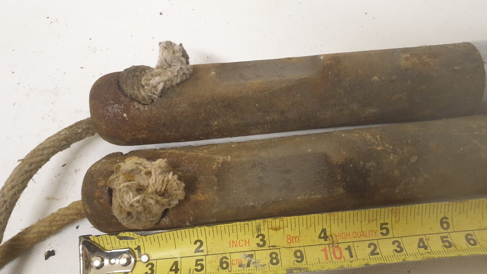 2x Original Cast Iron Sash Window Weights Approx 2.2lbs Each