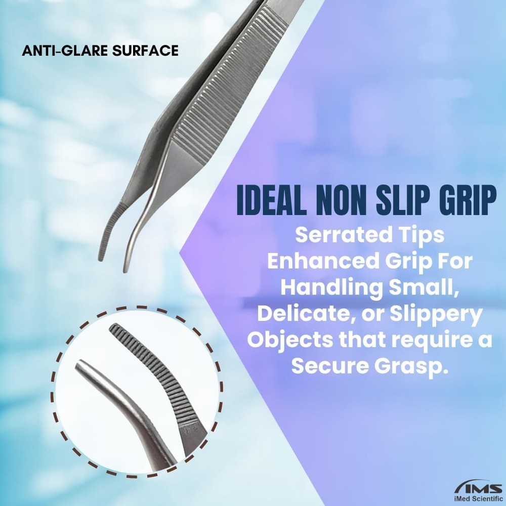 Adson Forceps Tissue 1×2 Tissue Forceps, Adson Dressing Forceps-CRV