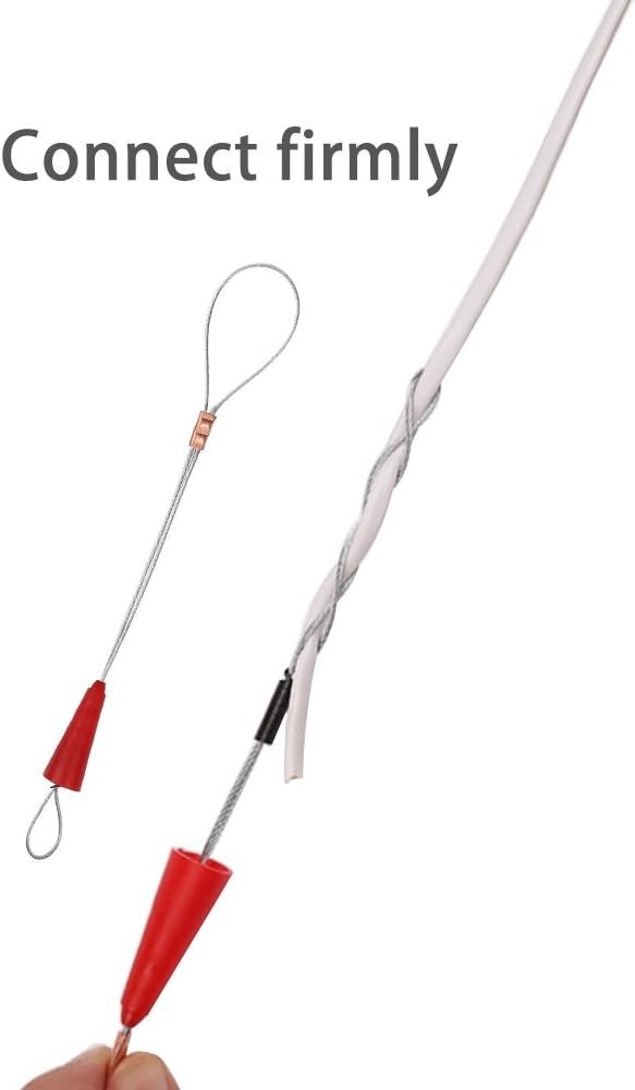 Flexible 49FT Fish Tape Wire Puller with Fastener for Efficient Wiring Tasks