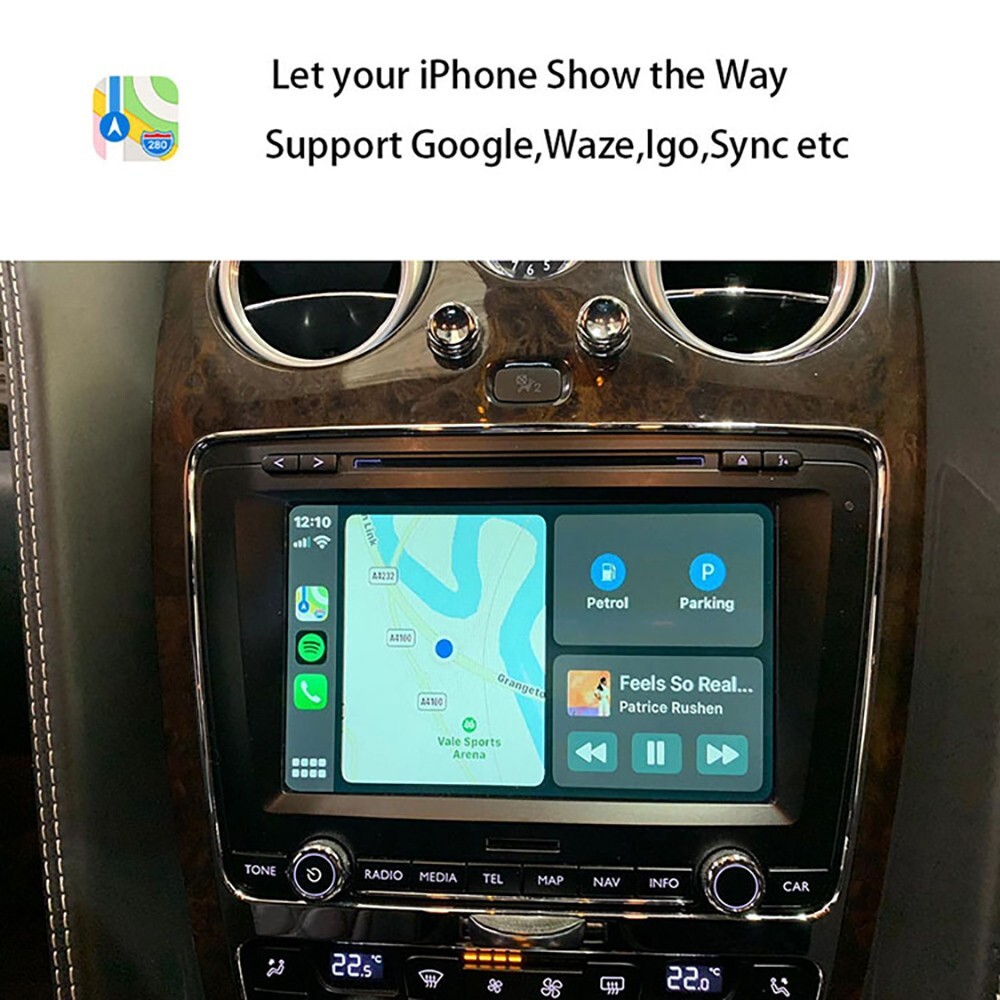 Wireless Apple Carplay Android Auto Adapters For Bentley Flying Spur 2012-2017