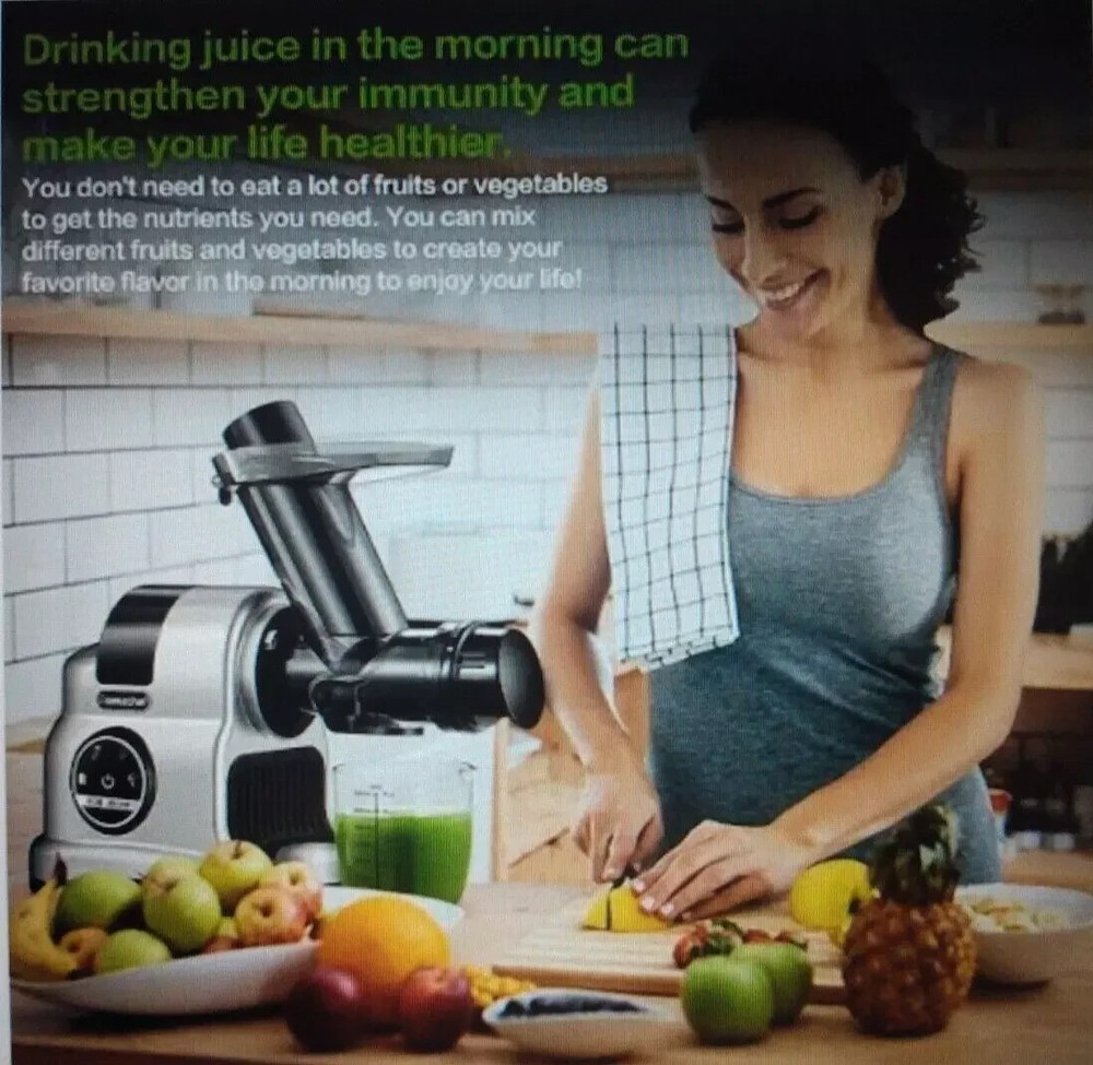 AMZCHEF INOVATIVE COLD  PRESS  SLOW JUICER ZM1517