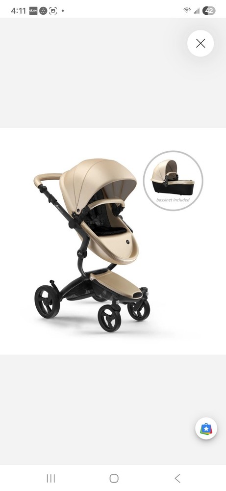 Mima Xari 4G Stroller with Basinet and Seat