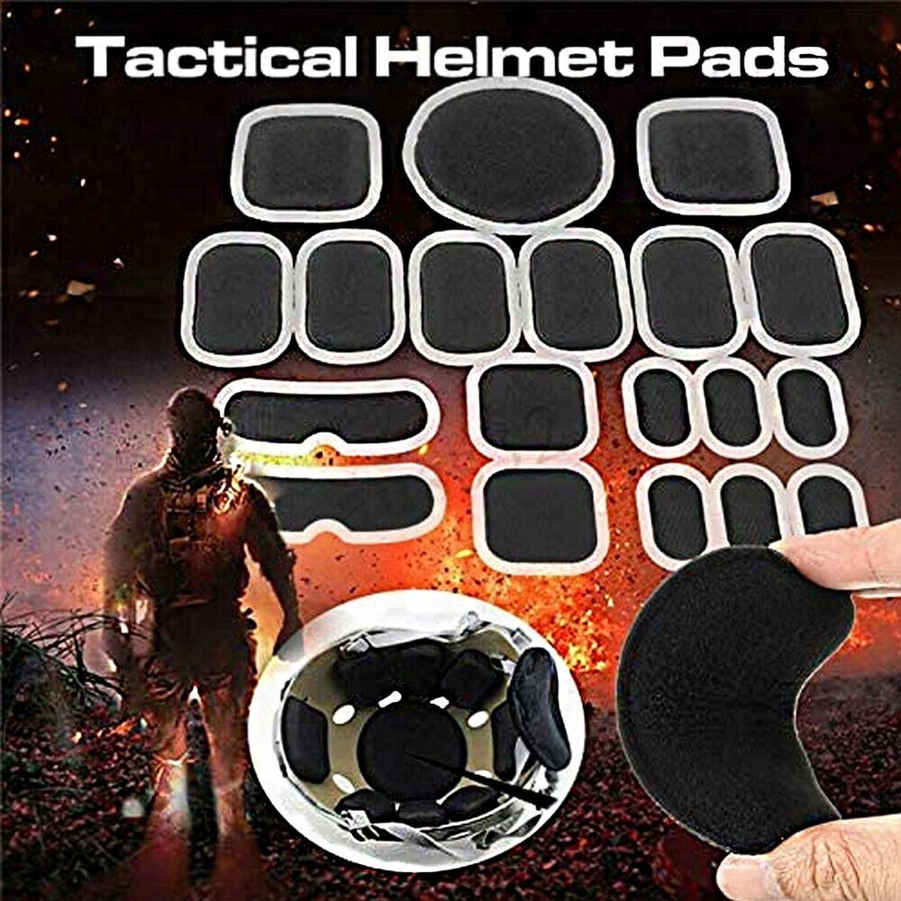 For FAST/ACH/MICH/ Helmets Soft Cushion Pads Replacement Foam Padding Kit 19pcs