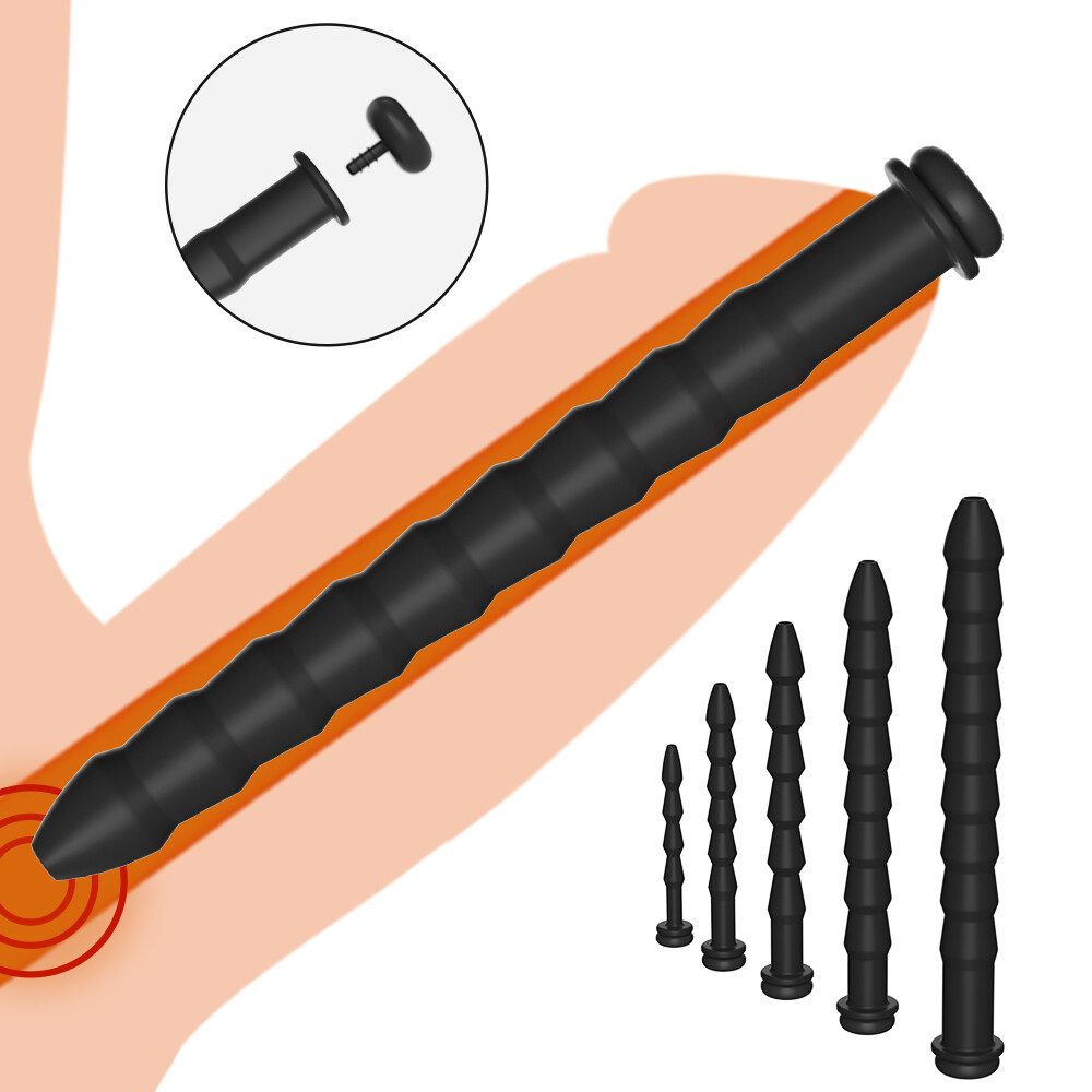 Silicone Dick Trainer Urethra Dilator Men Sounding Peni Plug Urethra Stretcher