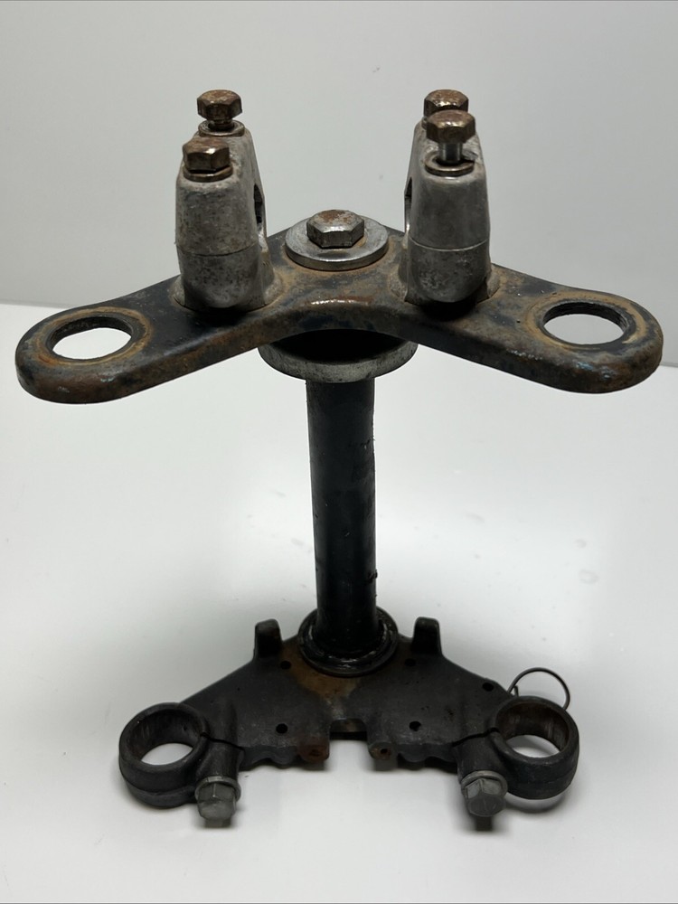 1981 Kawasaki Kd80m Triple Clamp Tree / Handlebar Clamp