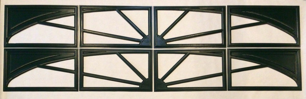 12 Amarr Sunray Replacement Insert for Amar Short Panel Garage Door Hunter Green