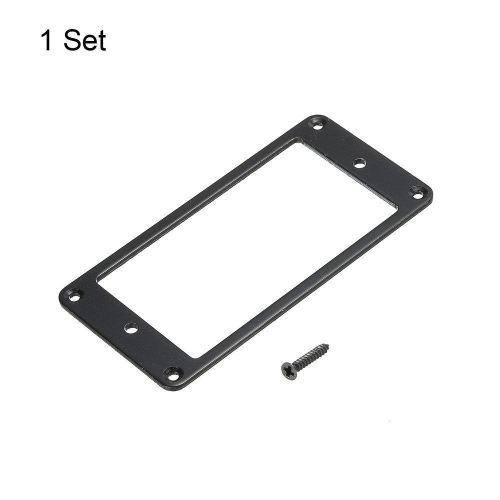 Plastic Pickup Ring Guitar Pickup Mounting Frame Ring Black 1 Set